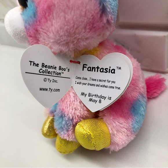 NWT - Ty Beanie Boos – Fantasia the unicorn - Picture 5 of 5